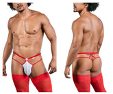 Tongs Murse CandyMan 99833, couleur rouge-blanc
